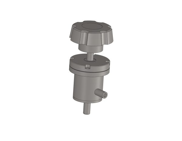 A-375-H Angle Valve Right Angle Viton Bonnet Manual