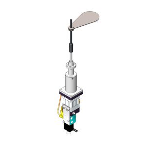 Bottom Mounted Molybdenum Source Shutter Pneumatic