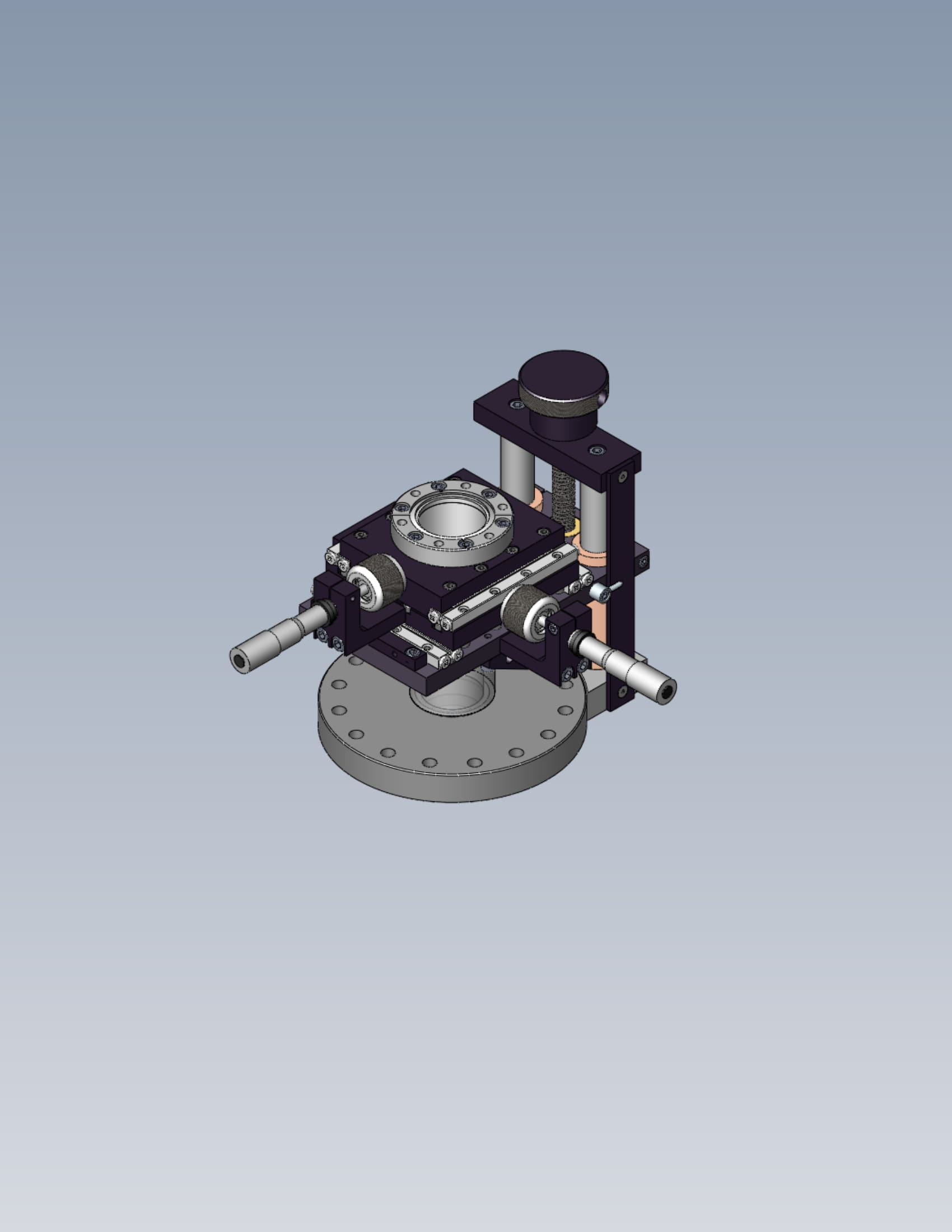 EC-1.39-B600C-T275T-2-SS01-1 Small Bore EC Series XYZ Manipulators Motion Sample Handling