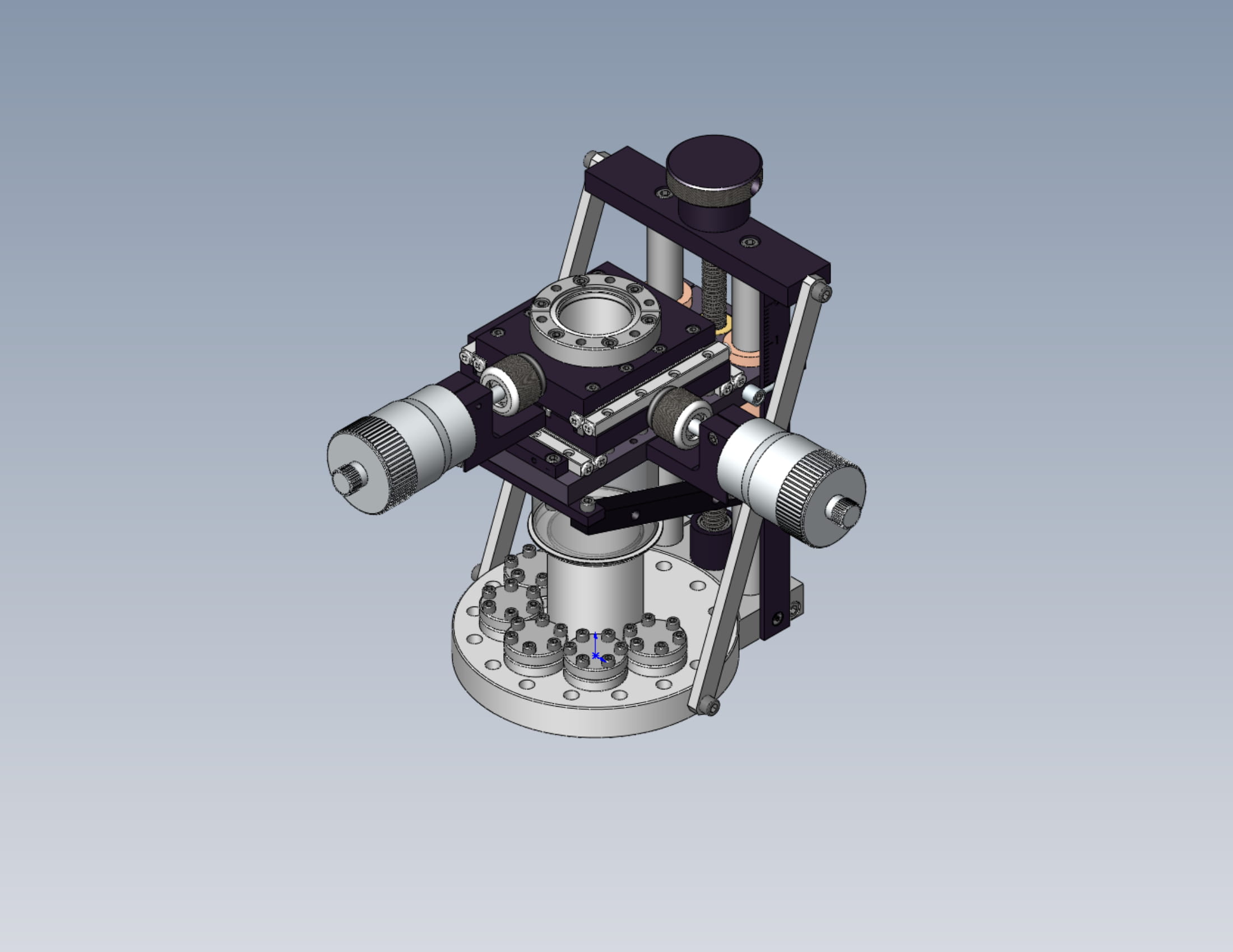 2 Small Bore EC Series XYZ Manipulators Motion Sample Handling