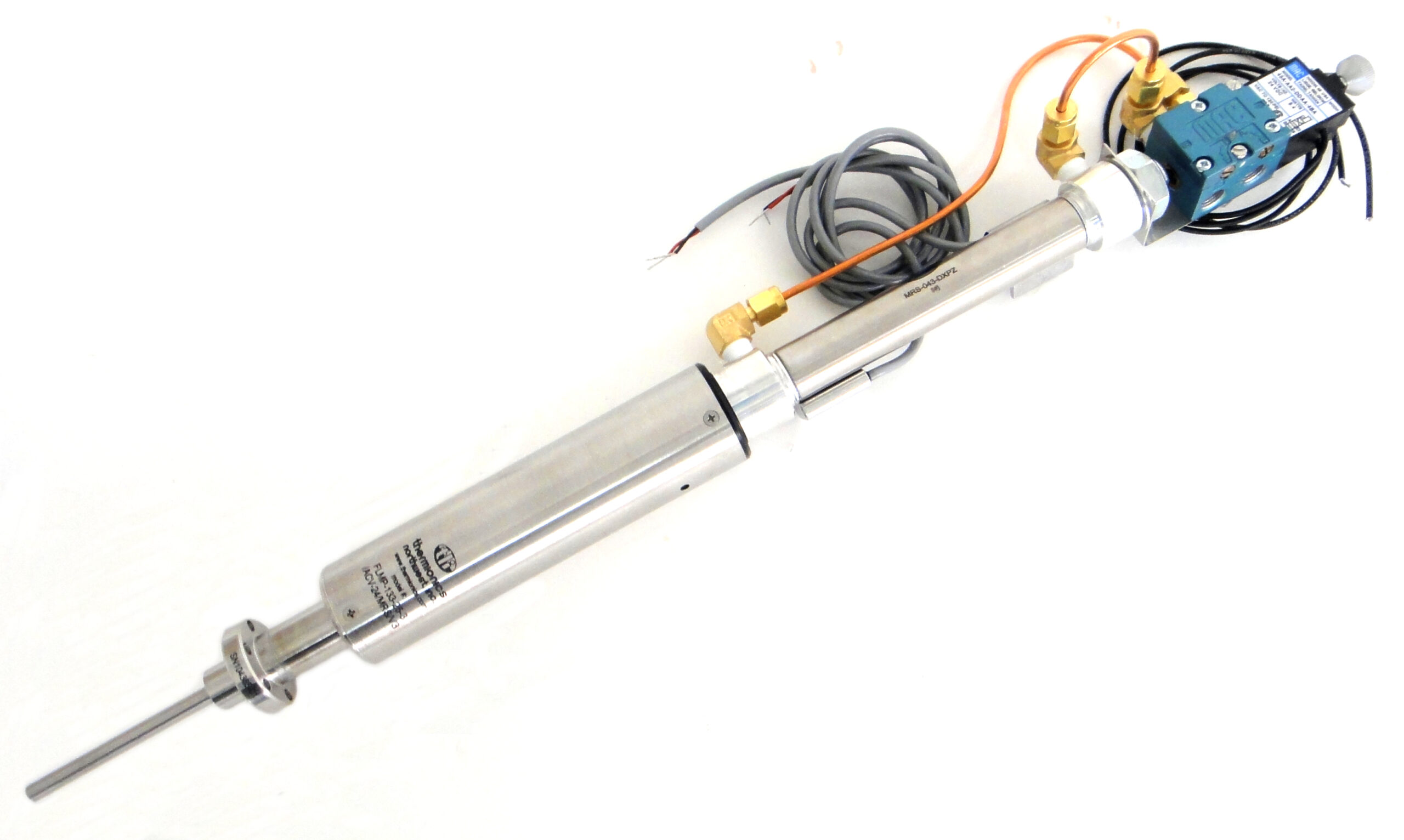 FLMP-133-25-3 ACV-24 MRS V3 FLMP Series Pneumatic Linear Mechanical Feedthroughs Electron Beam. Gun Manipulation Motion Sample Handling
