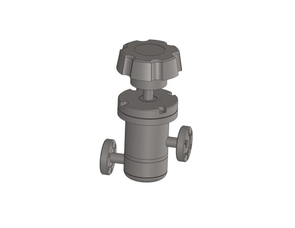 L-380-H-CF Angle Valve Right Angle Viton Bonnet Manual