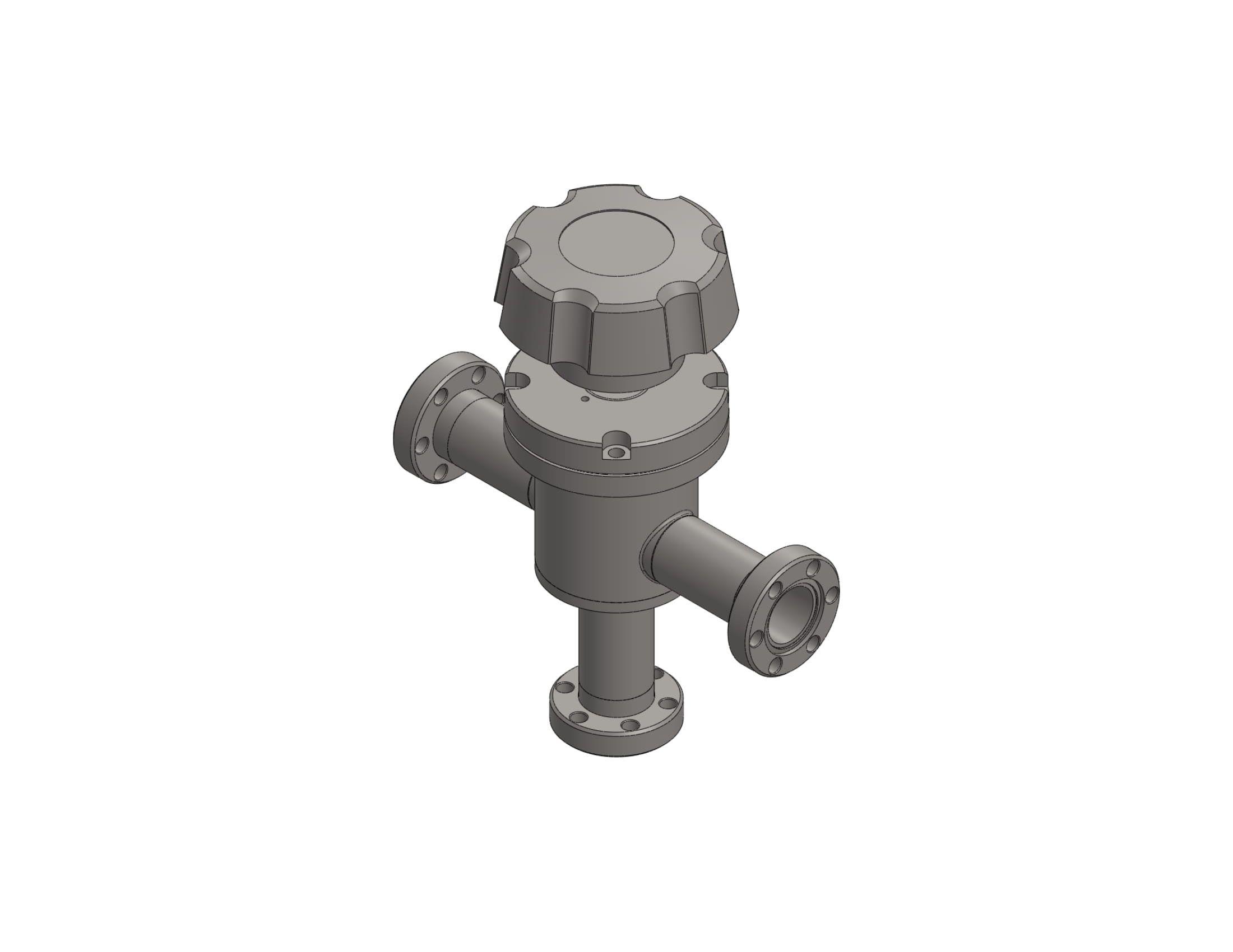 CF Manual Tee Valve Electron Beam Gun Chambers And Accessories