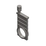 TLG12000 Pneumatic Gate Valve Metal Seal Bonnet
