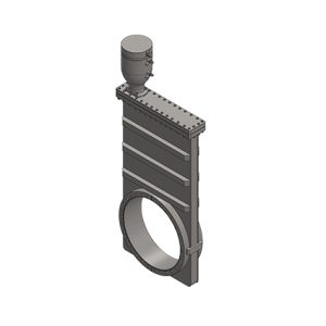 TLG12000 Pneumatic Gate Valve Metal Seal Bonnet