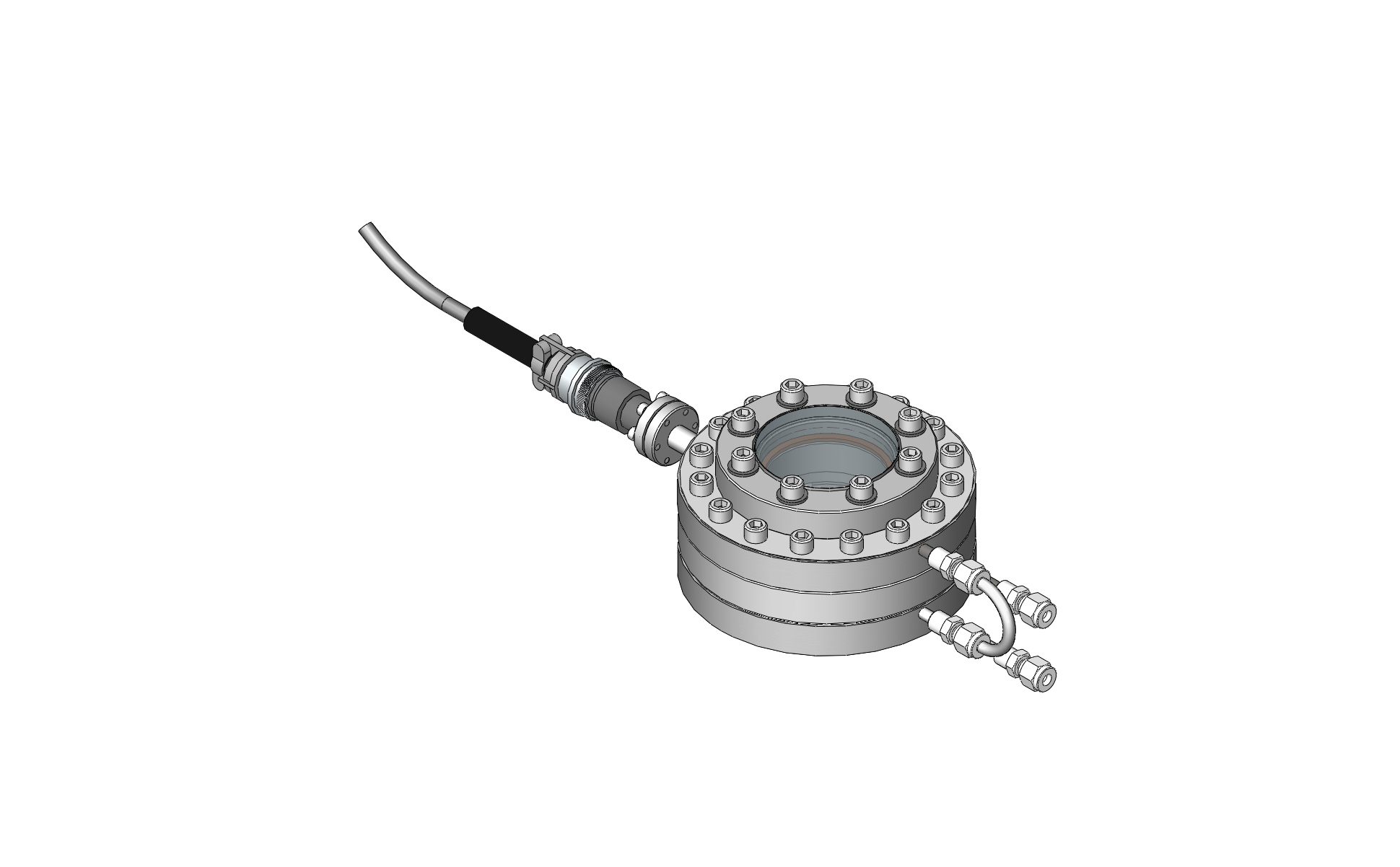 VHW-250-Q B6 ClearView Self-Cleaning Window Electron Beam Gun Chambers & Accessories