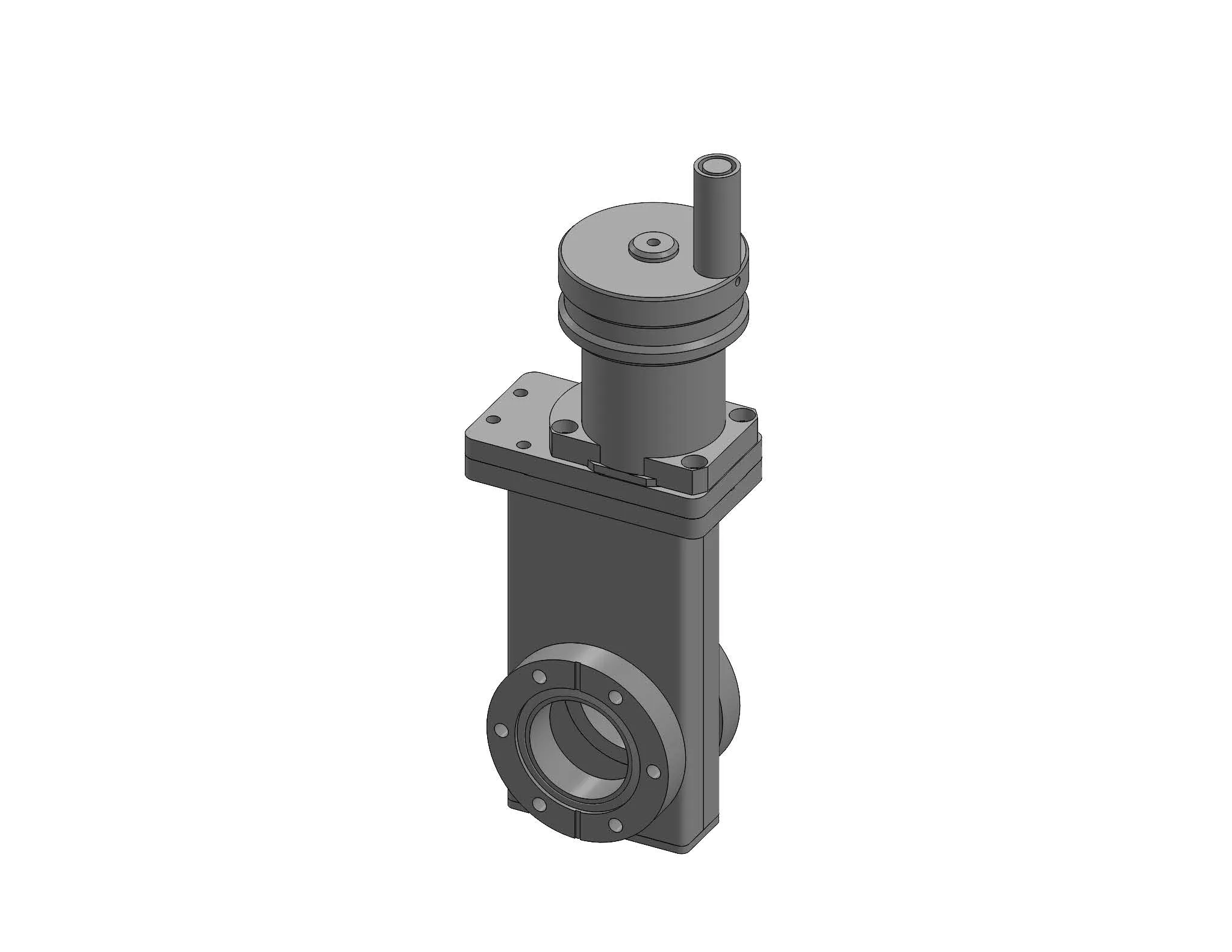 G1500-100-21(275150)-1100_G1500 Gate Valve 1.5 I.D. x 2.75 O.D. CF port flanges Metal seal bonnet Manual actuator