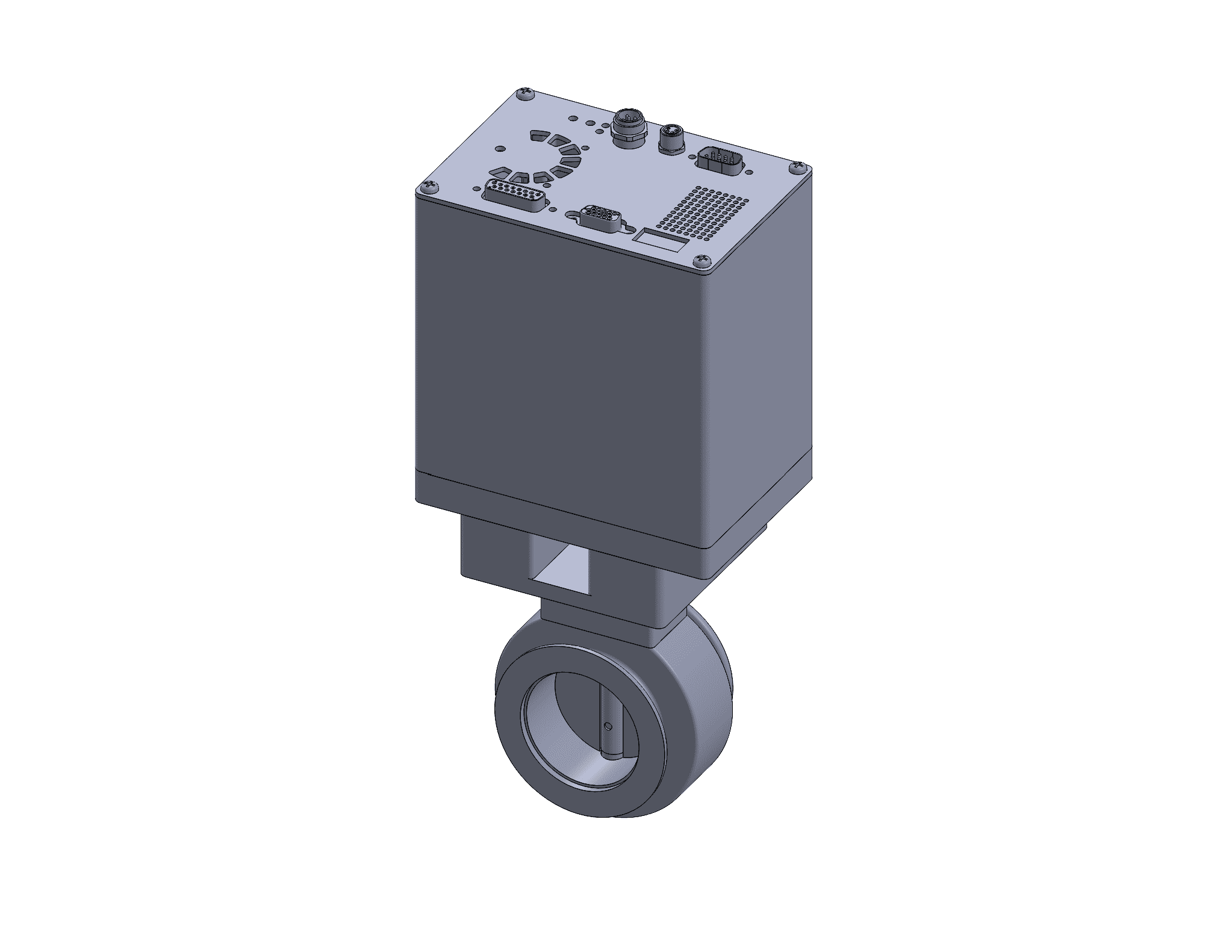 BFV-KF50-SST-RS232_Butterfly Valve_KF50_FLANGES_MOTORIZED.