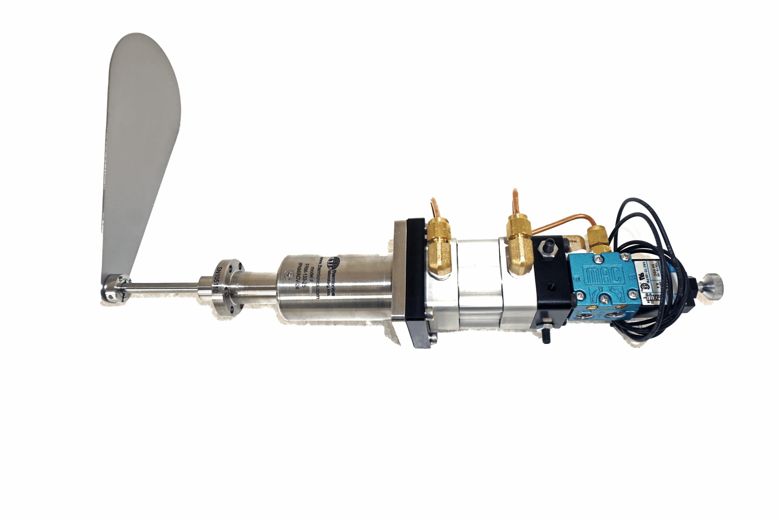 Molybdenum Source Shutter, Pneumatic
