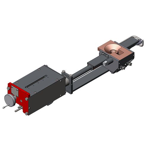 3 kW 5 Pocket Linear RC Series e-Gun Standard Mounting on 2.75 O.D. CF Flange With Sweep Coil