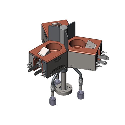 Hanks HM2 Triad 10kW 3 Pocket e-Gun Drawing