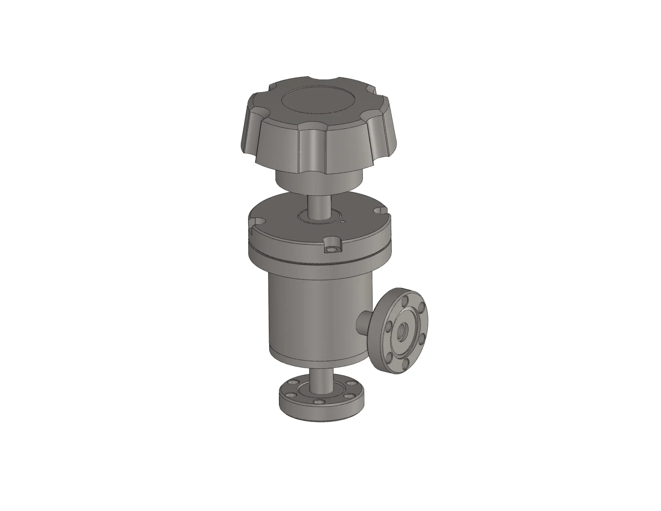 A-375-H-133 Angle Valve Right Angle Viton Bonnet Manual