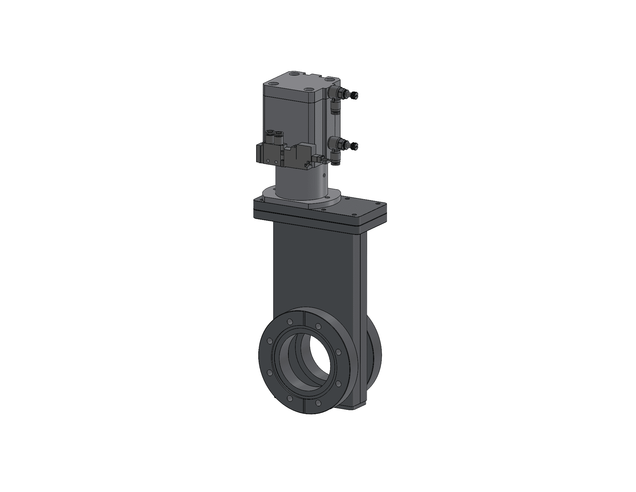 G2500 Pneumatic Gate Valve Metal Seal Bonnet