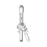 Rod Fed e-Gun TM .25 & O.D. Rod With Manual Source Shutter 4.5 O.D. CF Flange Outline Drawing For Catalog