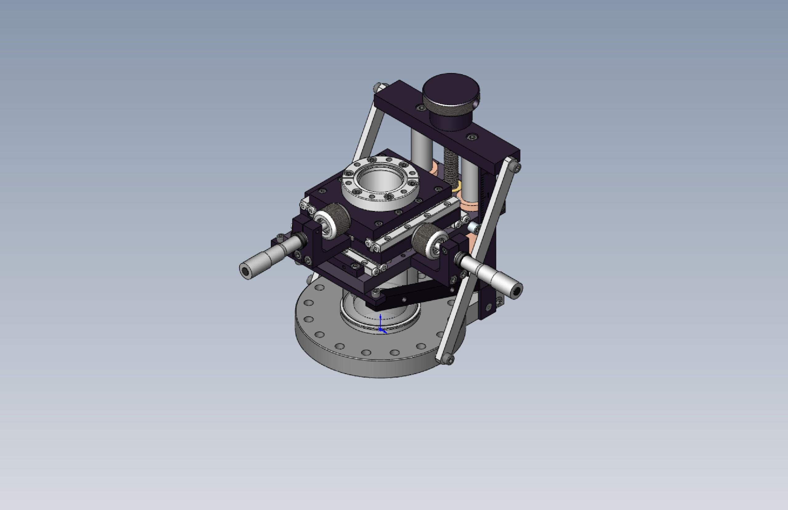 EC-1.87-B600C-T275TM-2-SS25 Small Bore EC Series XYZ Manipulators Motion Sample Handling