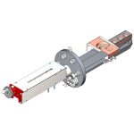 HCL 5 Pocket 7cc Manual Actuated 10.0 OD Source Flange Outline Drawing