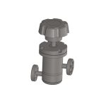 L-380-H-CF Angle Valve Right Angle Viton Bonnet Manual