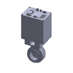 BFV-KF50-SST-RS232_Butterfly Valve_KF50_FLANGES_MOTORIZED.