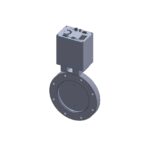 BFV-ISO160F-SST-RS232_Butterfly Valve_ISO160F_FLANGES_MOTORIZED_OUTLINE_DRAWING_